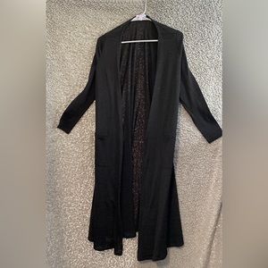 Lularoe Sarah Cardigan Black Lighter Material